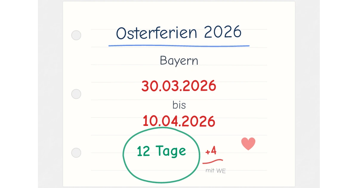 wann beginnen die osterferien 2025